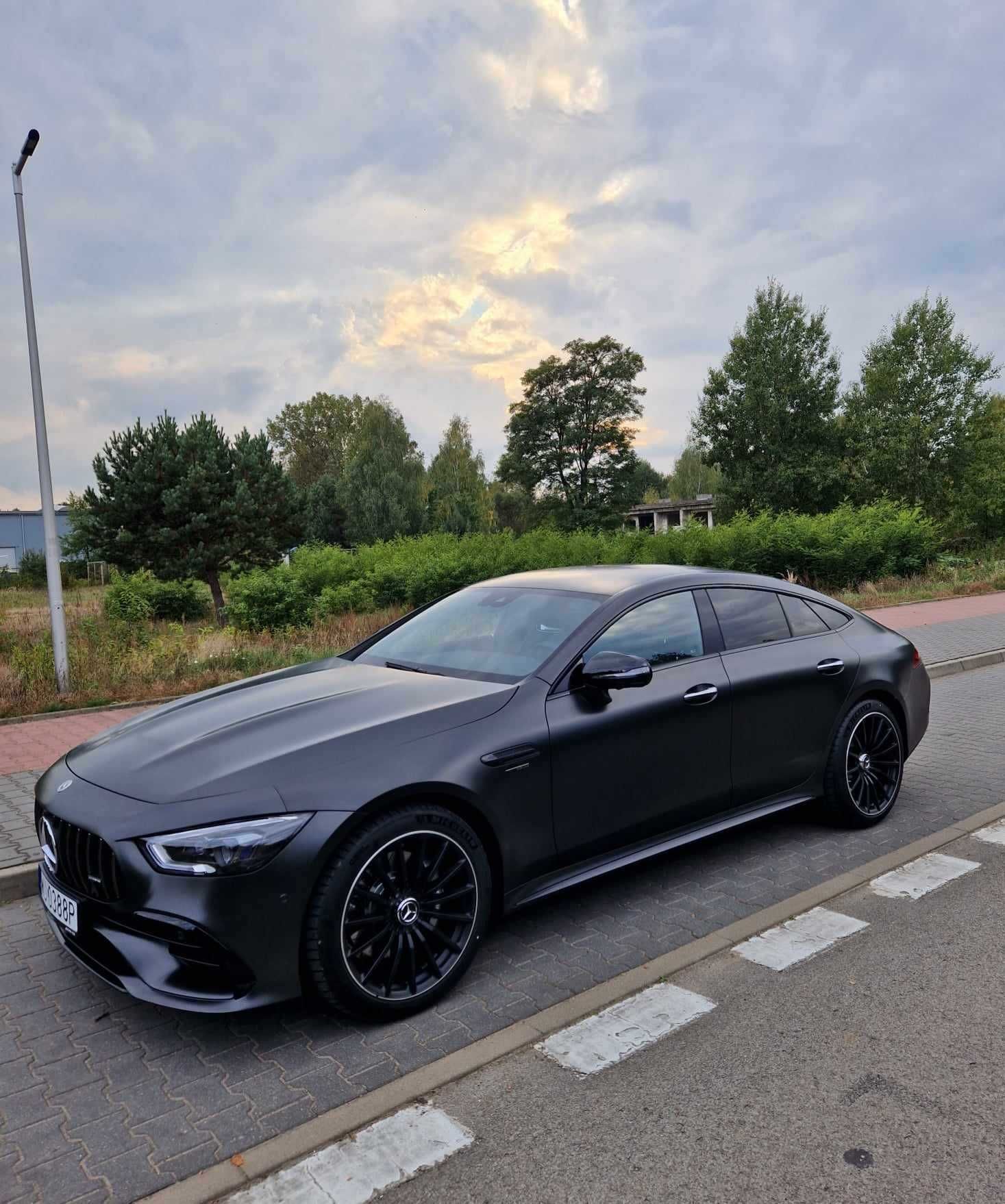 Auto do ślubu Mercedes AMG GT czarny mat Warszawa/BMW X6/Mercedes GLE