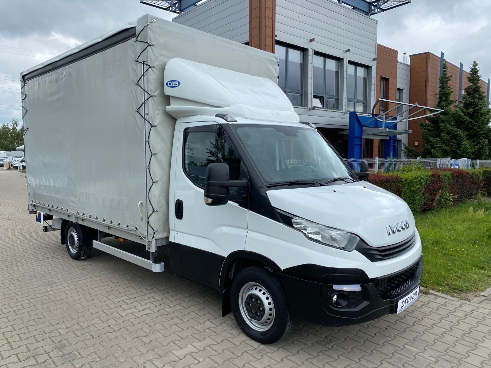 Iveco DAILY 35S16 HI-MATIC FIRANKA OBUSTRONNA 8 PALET WINDA BAR  otwierany dach / wysokość 2.4-2.7 m