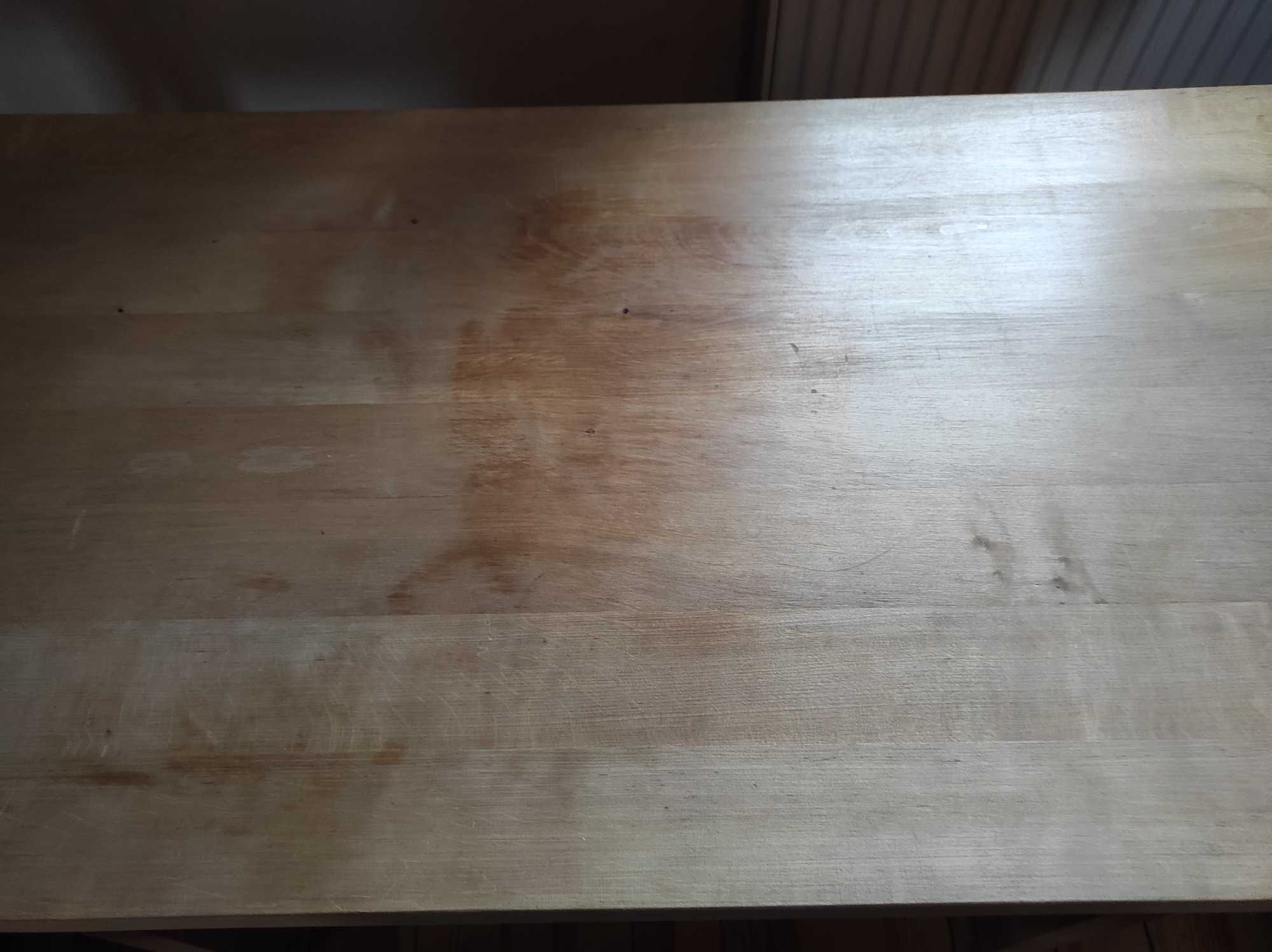 Komplet Stół i 3 ławy z drewna