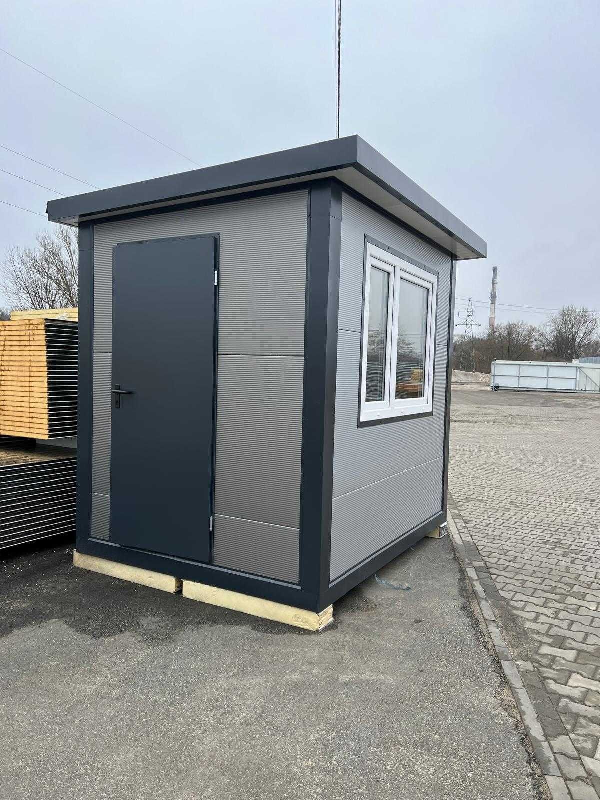 Pawilon handlowy 6x2,80 grafit obróbki i lamele orzech