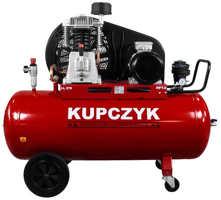 Kompresor Tłokowy Olejowy Sprężarka 950 L/min 270 L 400V Dostawa 0zł