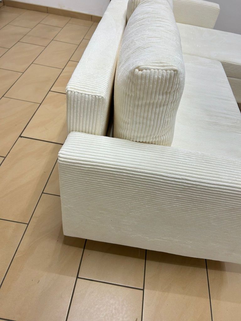 Narożnik skandynawski sofa sztruks