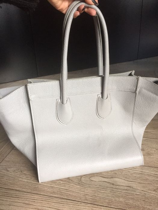 Skórzana torebka shopper bag