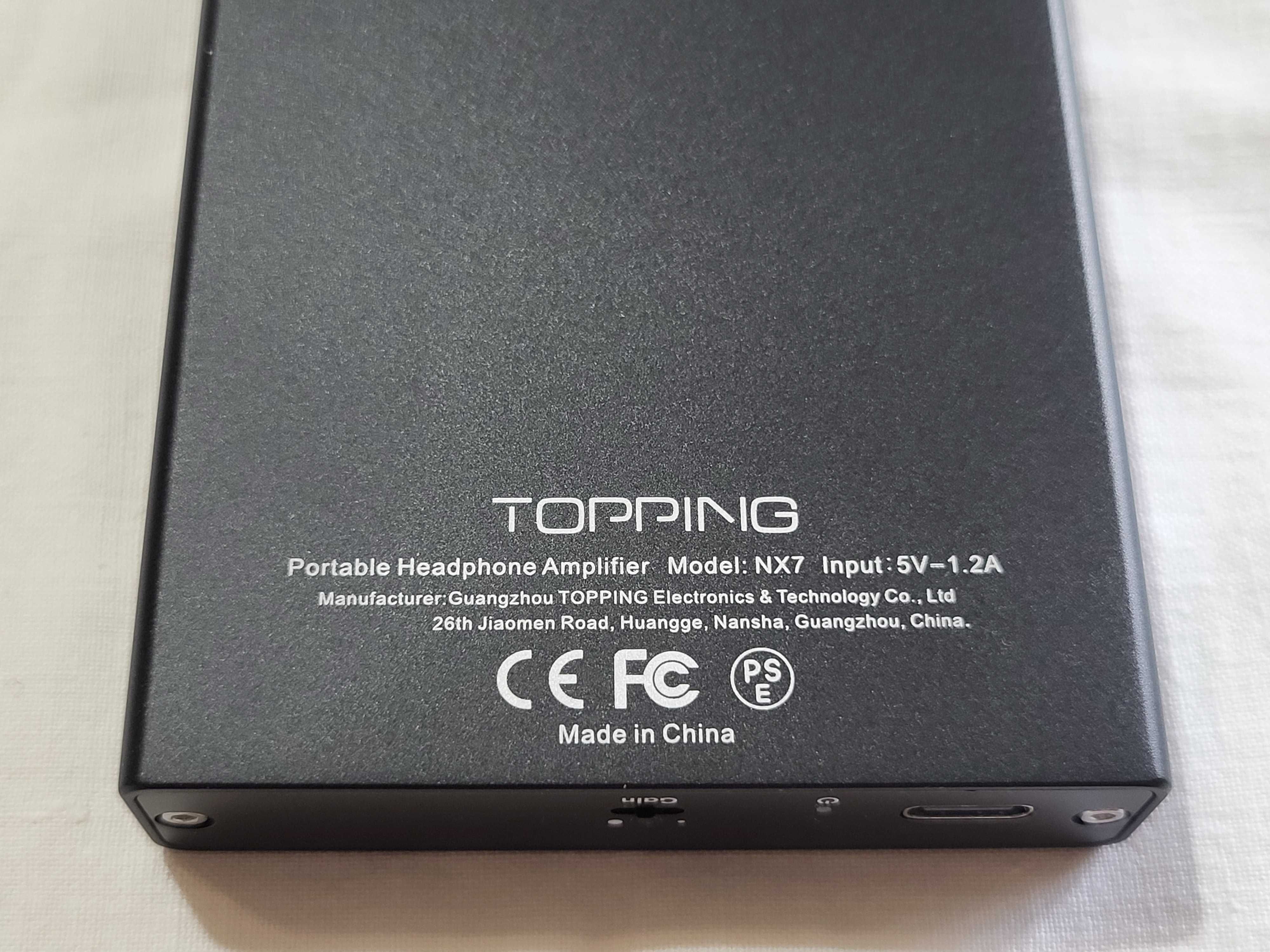 Потужний портативний підсилювач для навушників TOPPING NX7