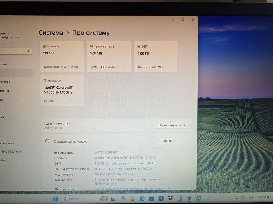 Ноутбук Acer Aspire 3 A315-35-C2L7