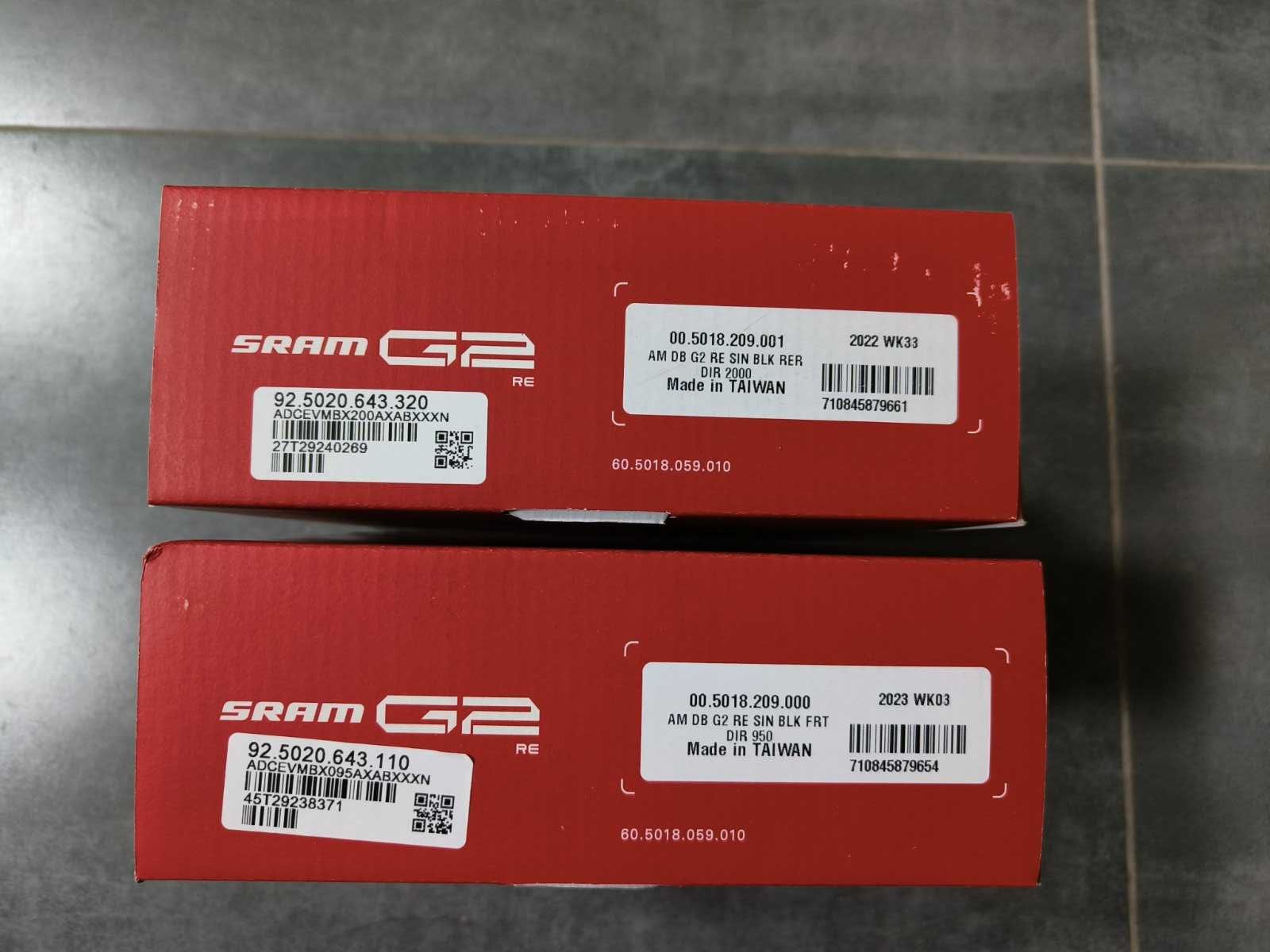 4-поршневі гальма SRAM G2 RE, 950mm/2000mm,  E-MTB, Trail, Enduro