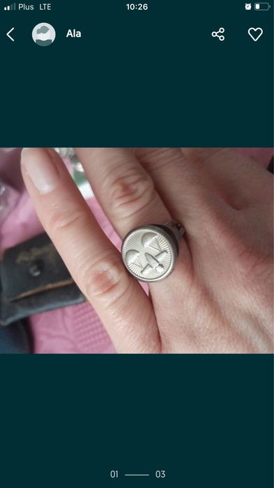 Sygnet regulowany waga lata 60