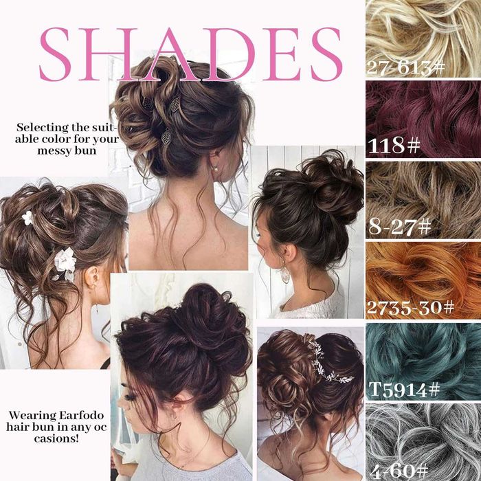 5x Treska do włosów kok doczepka do włosów naturalne blond 20cm 55g