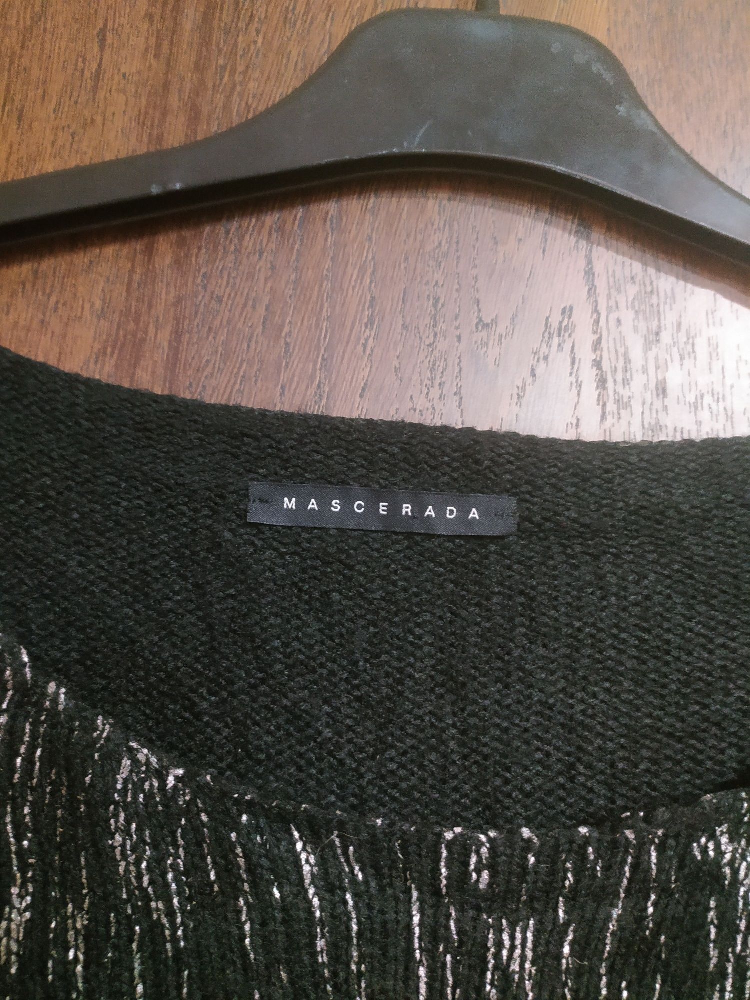 Sweter elastyczny z rękawem na 3/4 38 M 40 L luźny