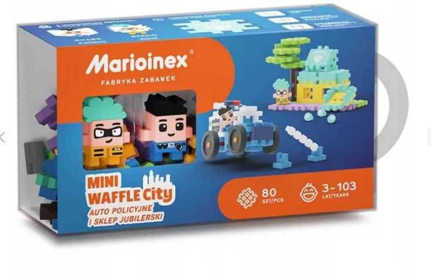 Marioinex KLOCKI 905913 Mini WAFLE AUTO Policyjne Sklep Jubilerski