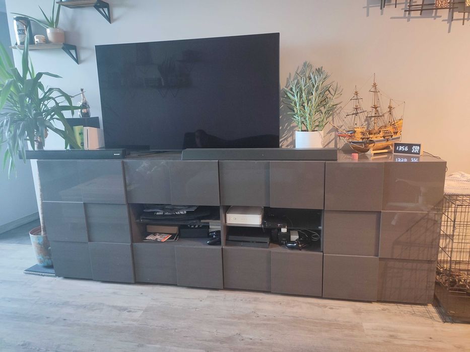 Duża komoda grafit/antracyt