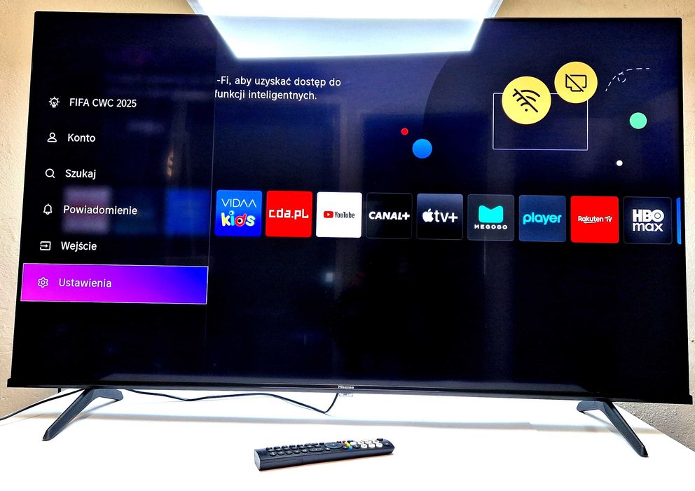 Telewizor Qled 55" Hisense 55E7NQ 4K UHD VIDAA DOLBY ATMOS + PILOT
