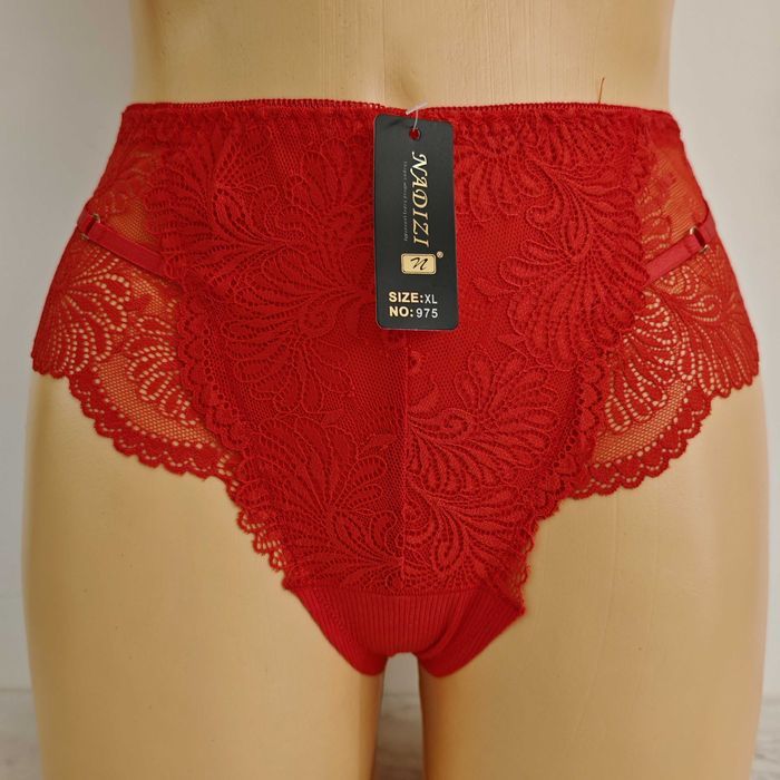 3PAK Stringi Maxi Damskie XXL Wysoki Stan