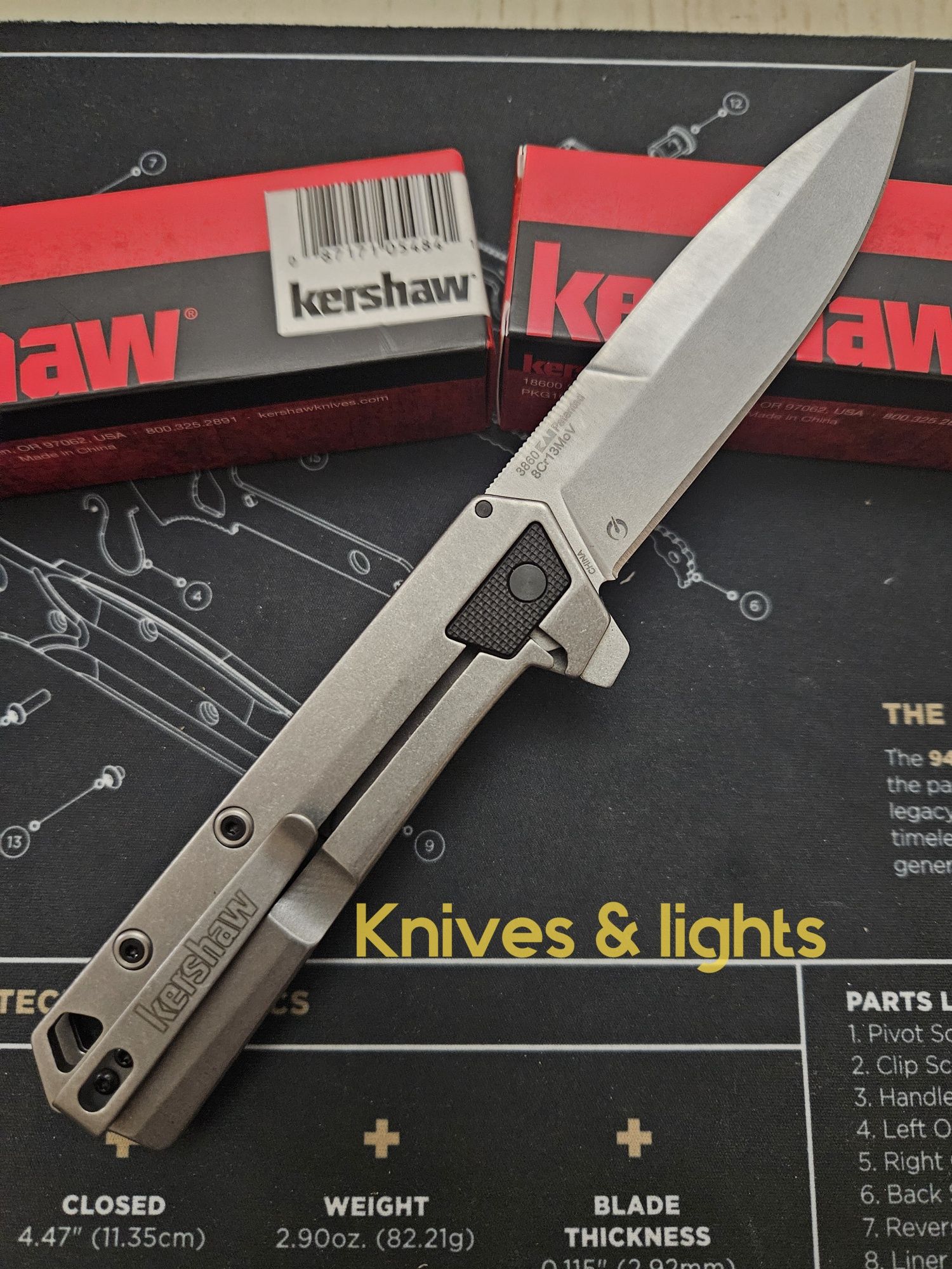 Kershaw Oblivion 3860, EDC ніж