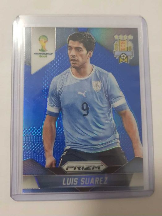 2014 Panini Prizm World Cup Uruguay Luis Suarez Blue Prizm /199