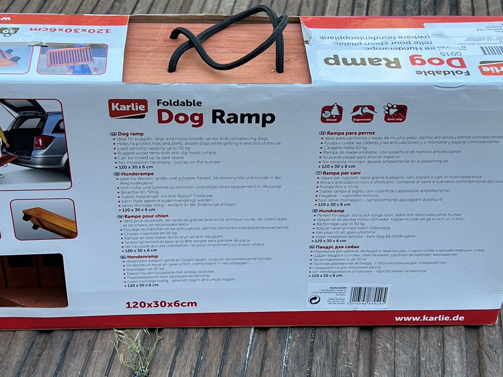 Rampa para cães NOVA SEM USO