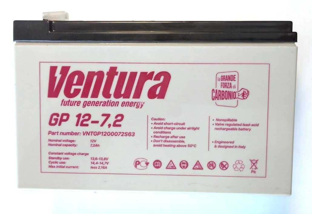 Акумулятор Ventura 12V 7,2 AH гель