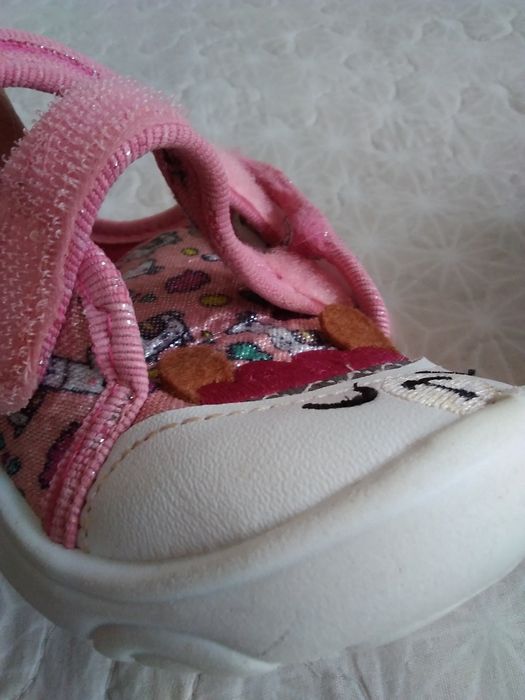 Trepki, kapcie na rzepy Befado r. 22/14cm dziewczynka