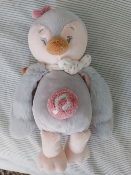 Mobile + boneco musical Nattou rosa