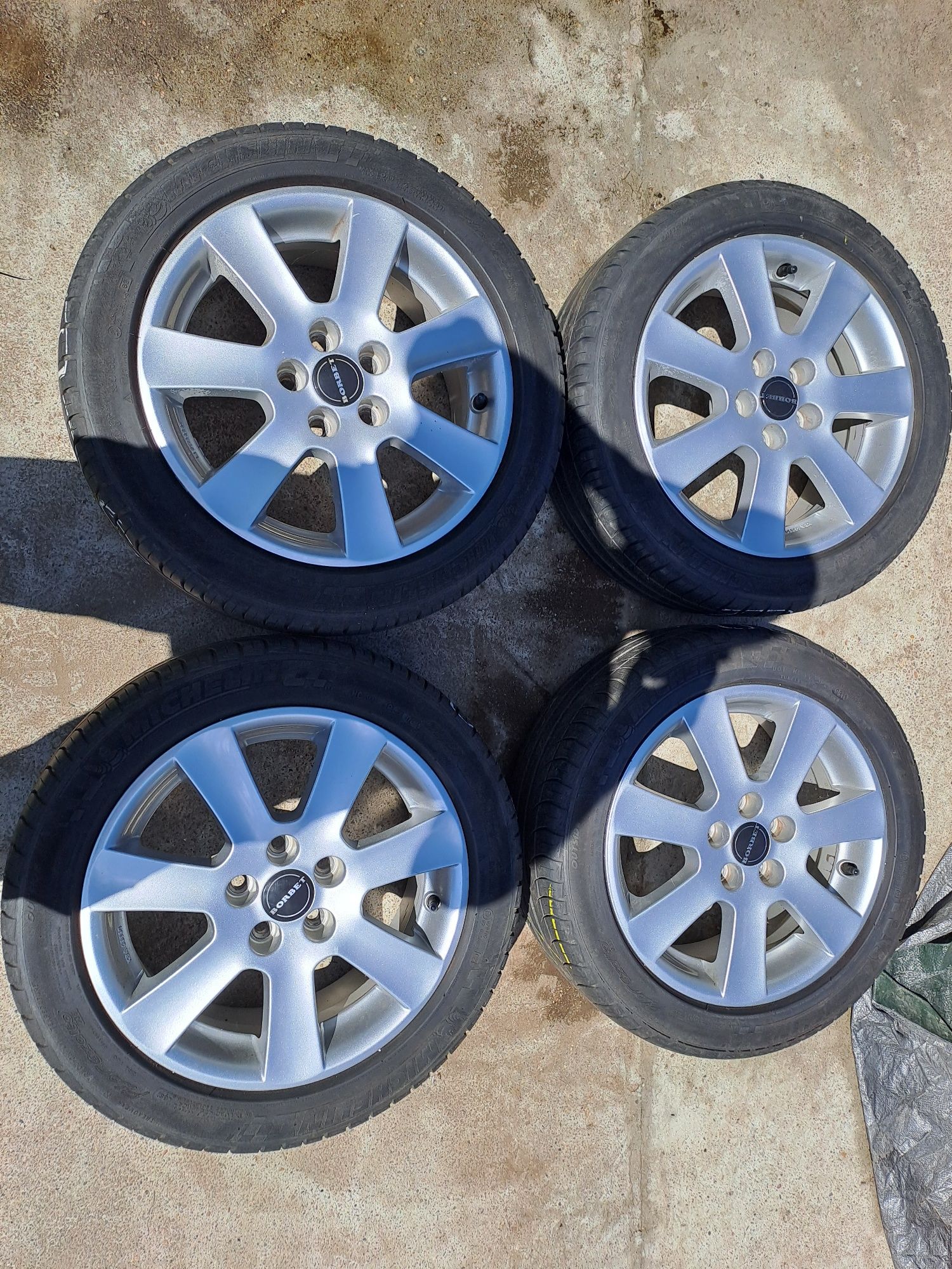 4szt Felgi Aluminiowe Borbet 5x100 15cali Plus Opony Lato