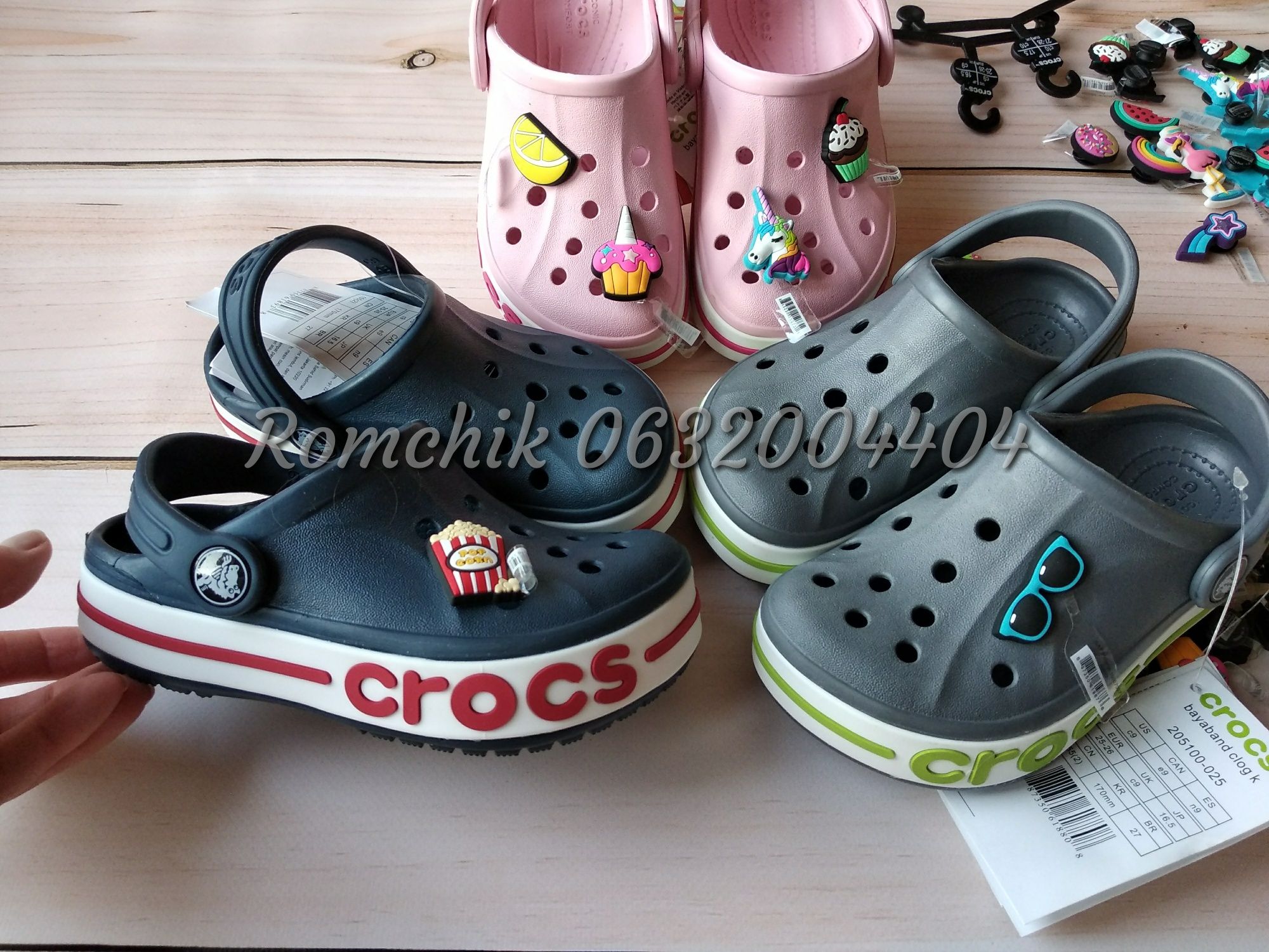 Крокси дитячі Crocs Bayaband clog С7,8,9,10,11,12,13 J1,2,3 крокс