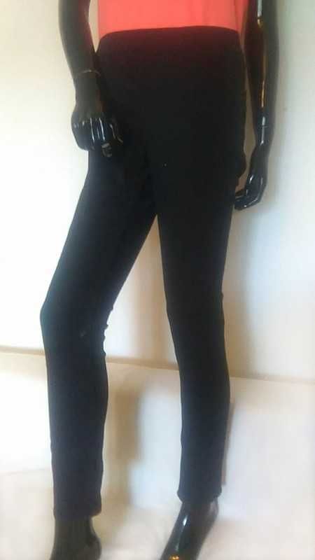 czarne jeansy tregginsy jegginsy skinny r.38