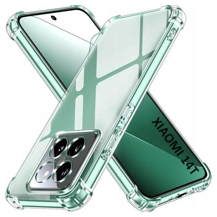 Etui do Xiaomi 14T Pro AntiShock wzmocnione narożniki przezroczyste
