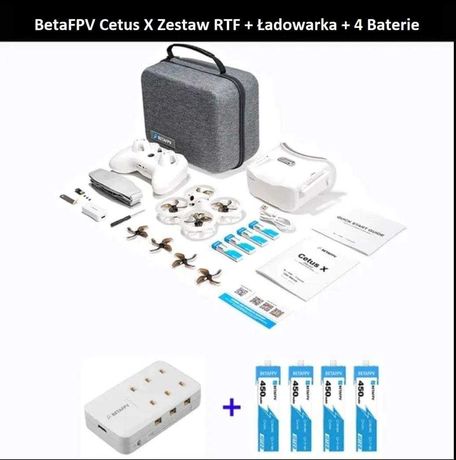 BetaFPV Cetus X Pełny Zestaw Kit | 8 baterii NOWY | GWARANCJA ELRS