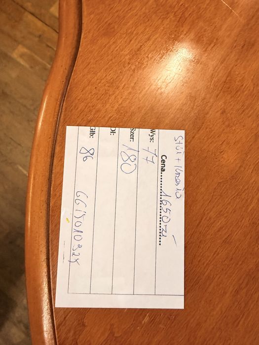 Stół plus 6 krzeseł z Belgii !