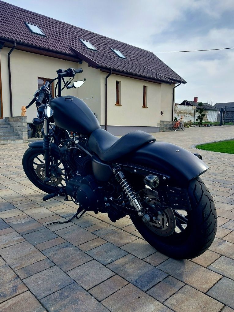 Harley-davidson black 883 xl sportster