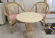 Conjunto Mesa e 2 Cadeiras Verga Vintage