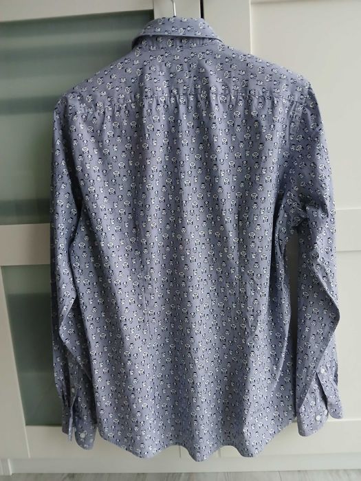 Koszula męska pieski Slim Fit 40 stan IDEALNY