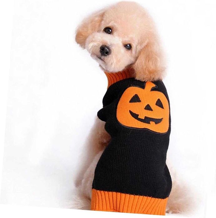 Sweterek dla zwierzaka Halloween kostium dyni - rozmiar XXL