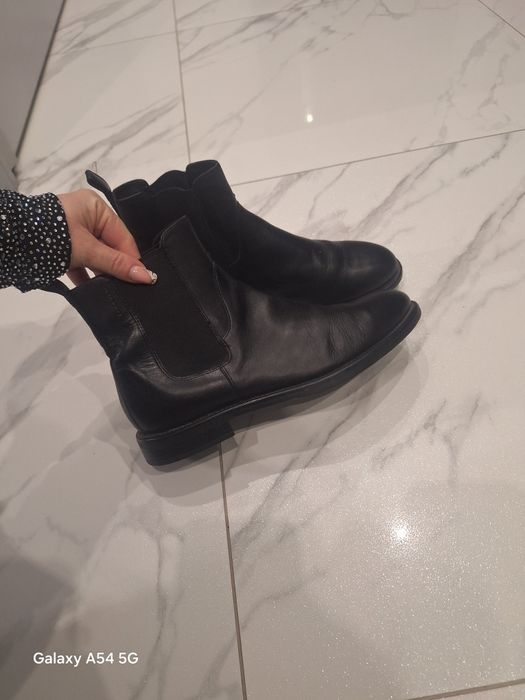 botki damskie Vagabond skóra naturalna