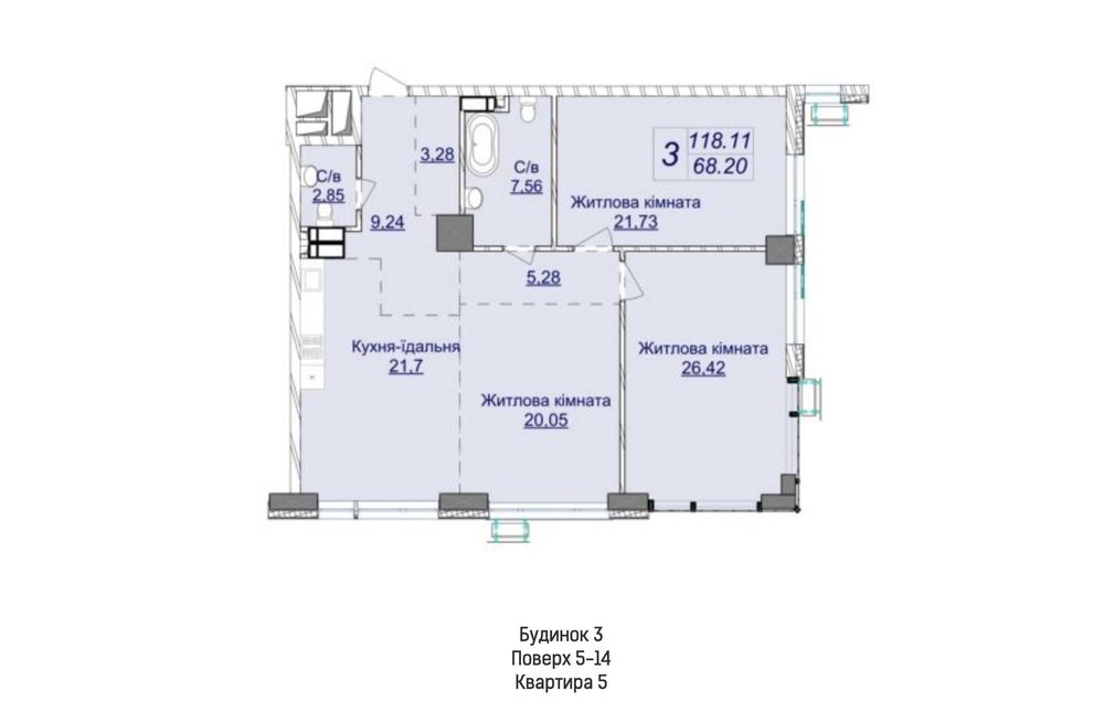 Терміново БЕЗ% Продаж 118м2 3-к, ЖК Новопечерські Липки, 7-ма черга!