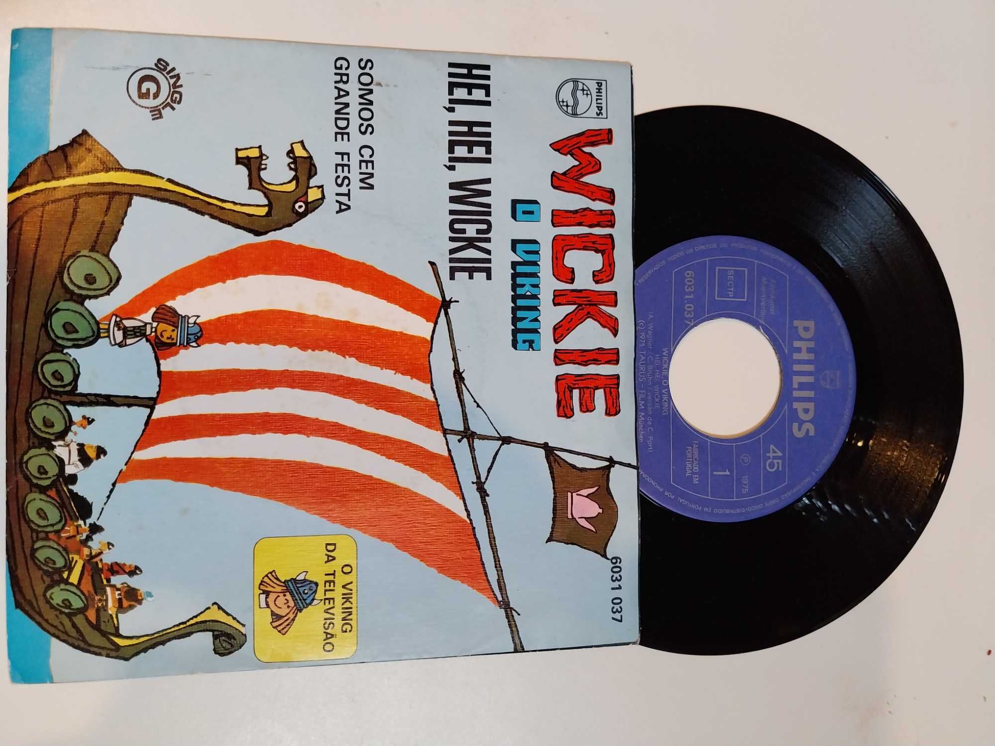 Discos de vinil Heidi , Wickie e Pipi
