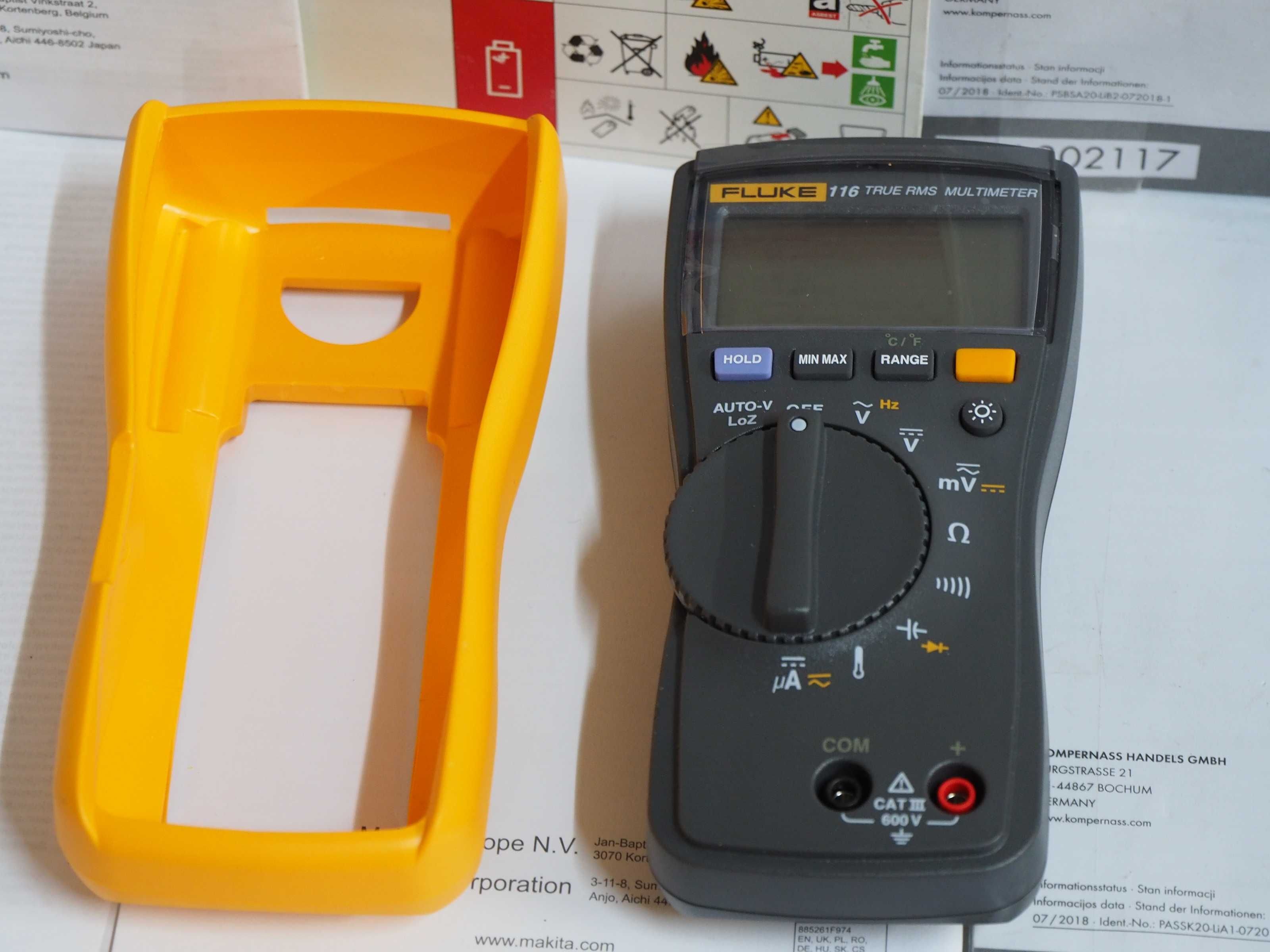 FLUKE 116 tester miernik bez kabli uni Nowy multimetr