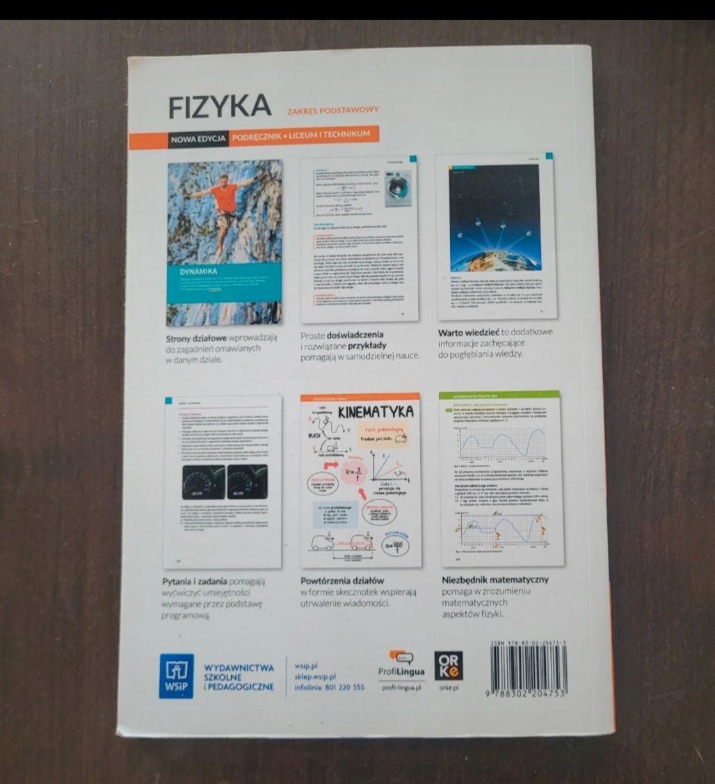 Podręcznik do Fizyki kl.1 liceum technikum zakres podstawowy