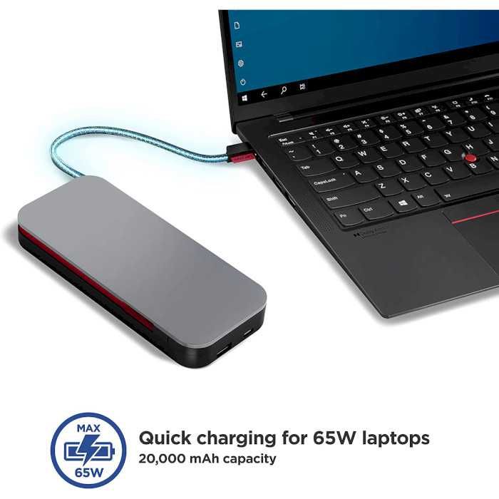 LENOVO GO 20000 mAh 65W USB-C Power Bank для ноутбуков, планшетов и др