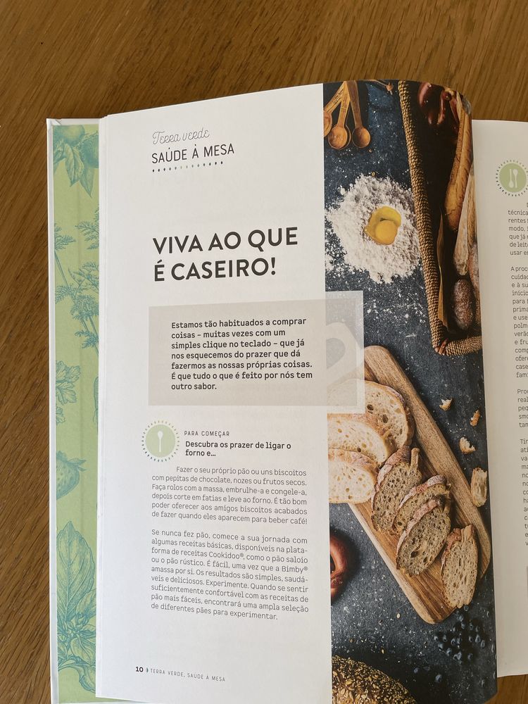 Livro Bimby “Terra verde saude á mesa”