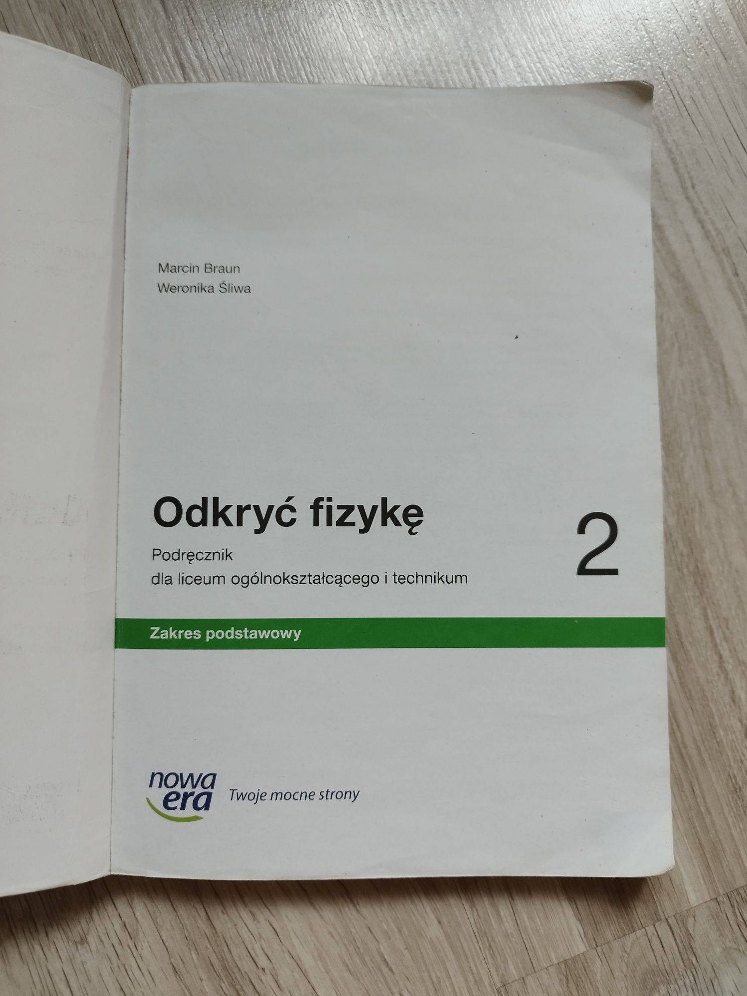 Podręcznik Odkryć fizykę 2 zakres podstawowy, liceum, technikum
