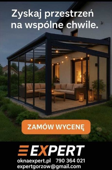 Zabudowa tarasu , ogród zimowy , pergola, , zadaszenie , ogród szklany