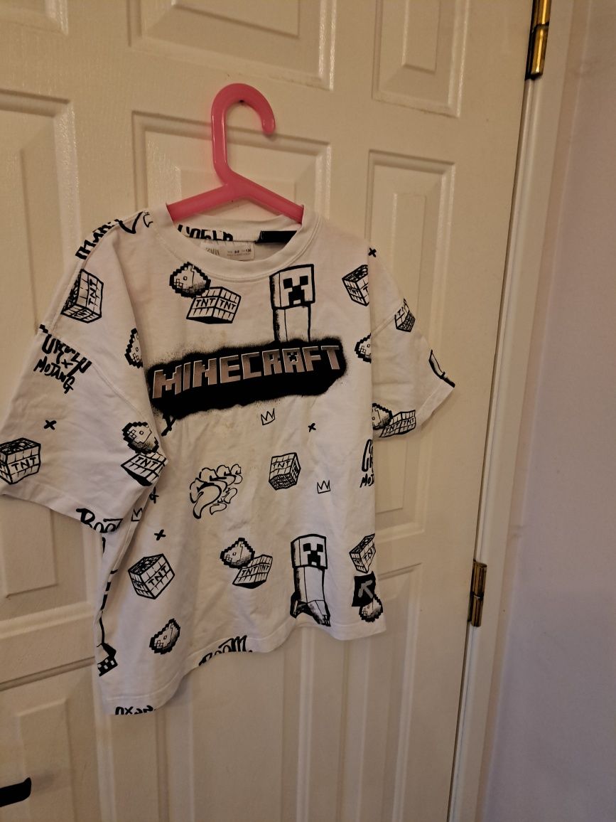 Bluzka t-shirt Minecraft Zara rozm.130-140