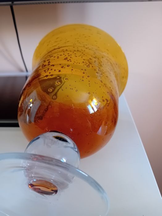 Antico, kielich miodowe szkło plus szklaneczki