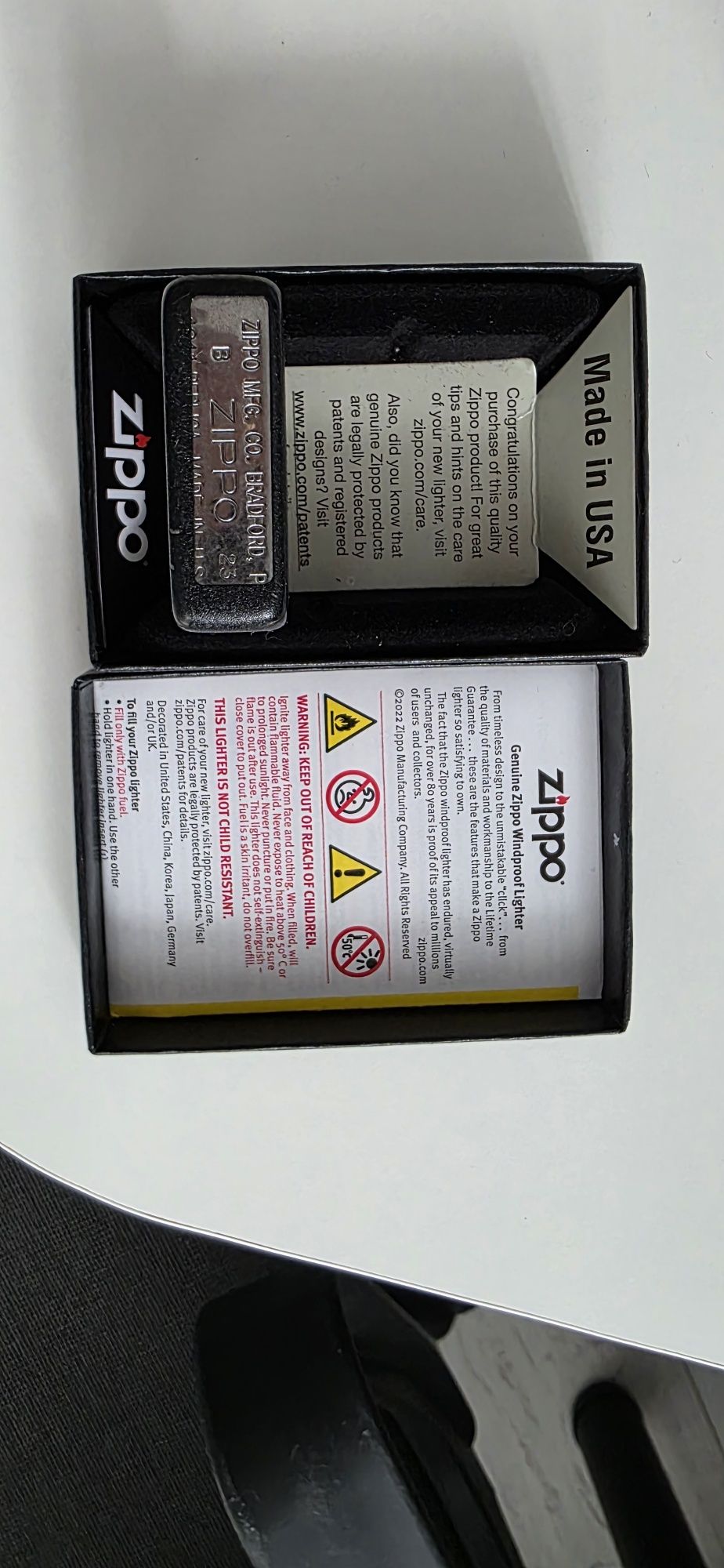Запальничка Zippo Black Crackle 1941 Vintage Replica