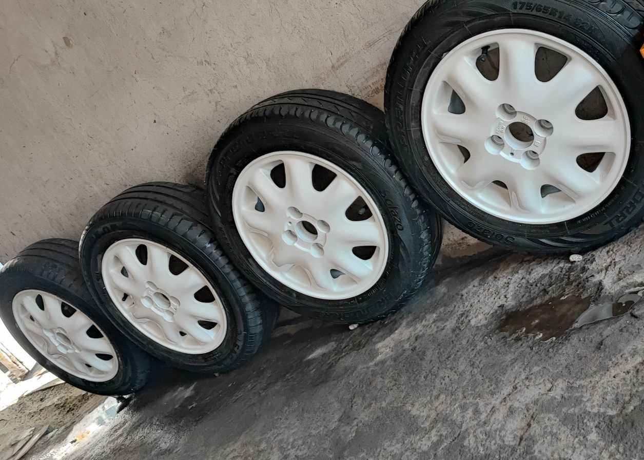 Колеса ,диски.шины  R14*4*100 ваз, Dewoo,opel