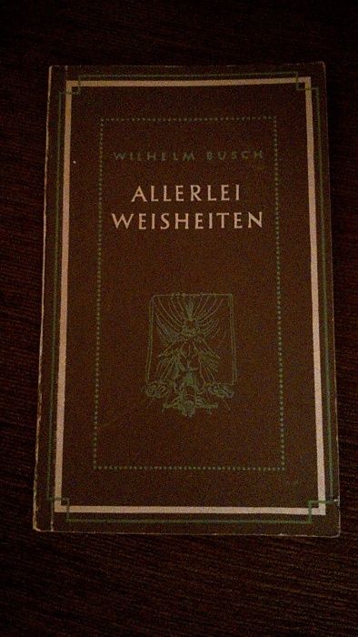 Allerlei Weisheiten Wilhelm Busch sprzedam