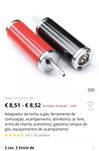 Adaptador de reduçao gás conforme a imagem