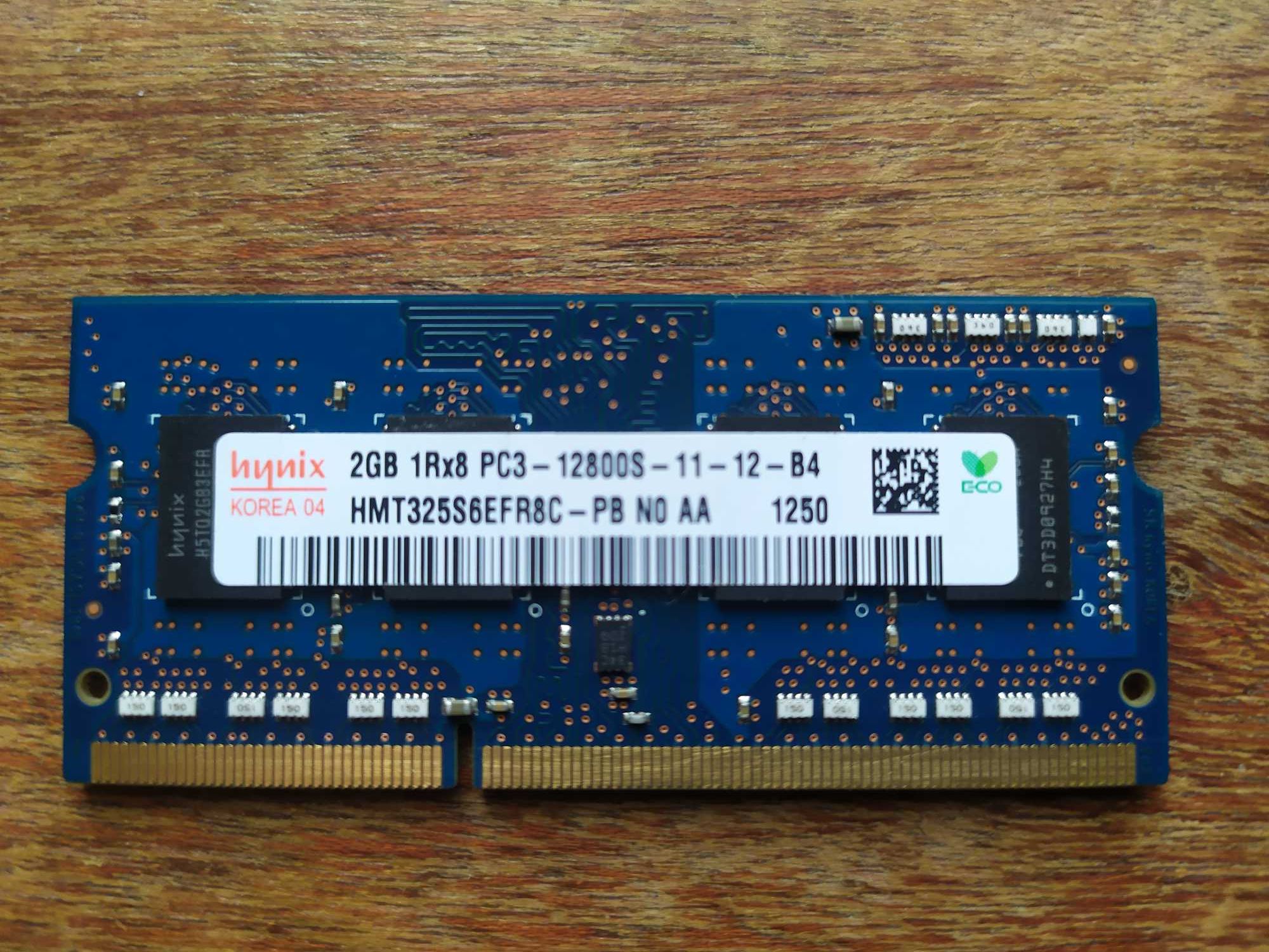 Оперативна пам'ять для ноутбука Hynix 2 GB DDR3 1600 Mhz