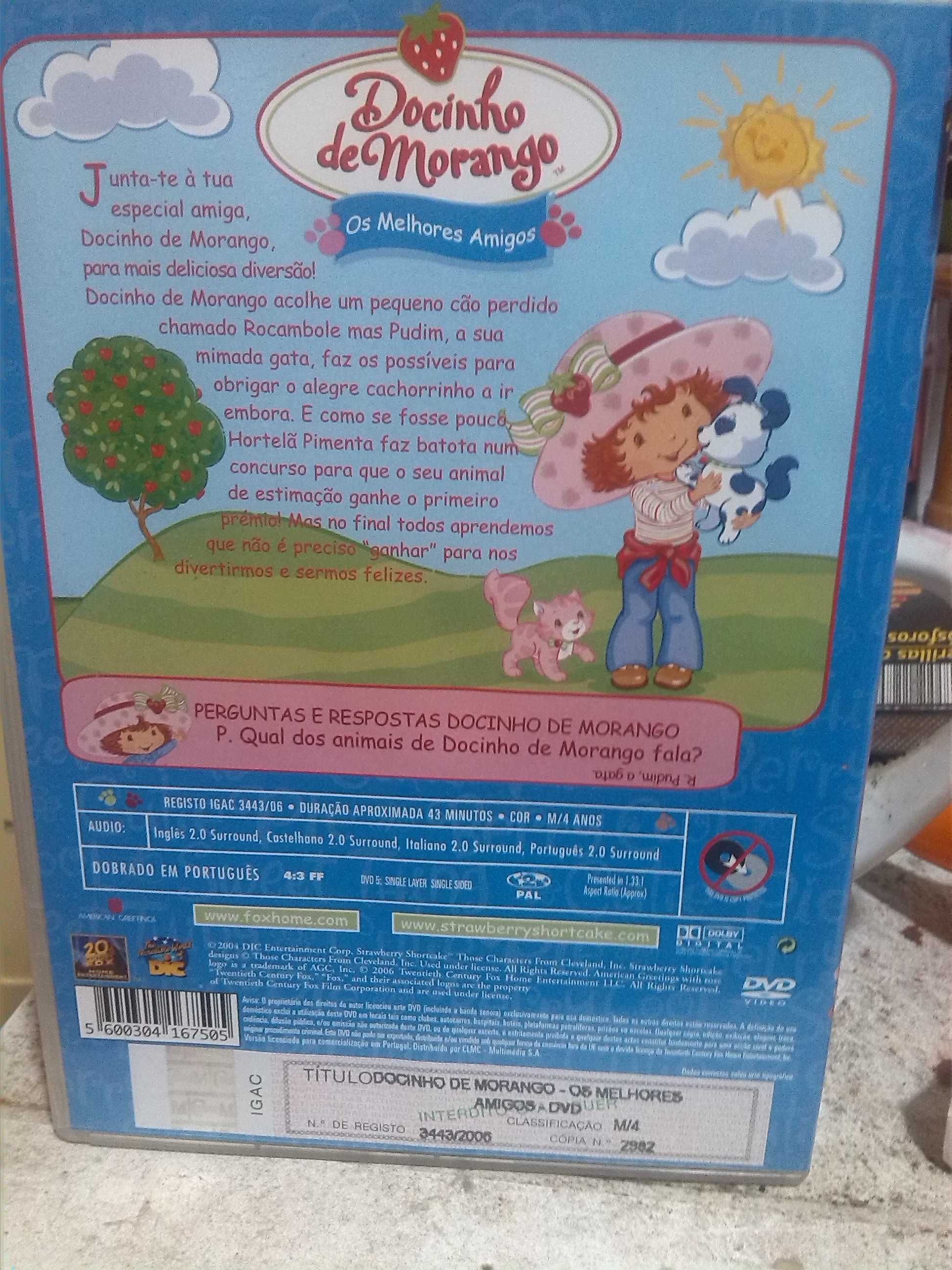 docinho de morango desenhos animados DVD- portes grátis